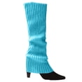 thumbnail image 2 of Hot Sales Long Socks for Women Under $2 GIJNRIUIUA Sky Blue Knee-High Socks Knitted Socks Women's Foot Warmer Leg Warmers, 2 of 4