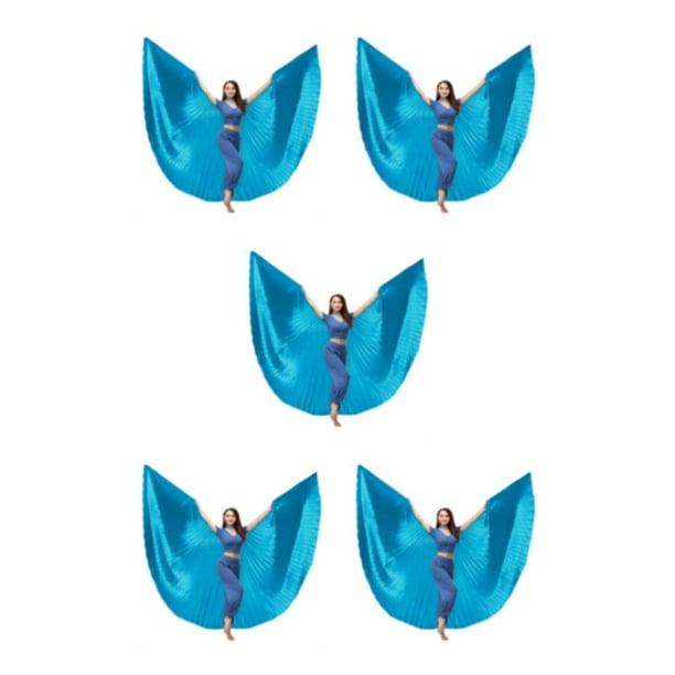 Matsuzay Disfraces de ala para danza del vientre para adultos, accesorios de baile para actuaciones, fiestas de Carnaval de Halloween, Type5 NO5