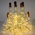 thumbnail image 2 of Minicadena de luces LED para botellas de vino, 30 luces con corcho de 3M, para licor, artesanía, fiesta, decoración de boda, 2 of 4