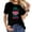 Black, variant on One In A Melon Auntie Watermelon Family Matching Women's Standard T-Shirt with Graphic Design – Graphic Tees for Women