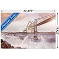 thumbnail image 3 of Roller Coaster Bridge Wall Poster, 14.725" x 22.375", 3 of 4