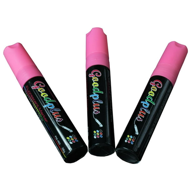 Set Of 12 Pink Liquid Chalk Erasable Markers 5/8Inch Tip Pens