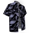thumbnail image 5 of Hawaiian Shirt for Men Summer Short Sleeve Button Down Lapel Collar Loose Fit Tropical Print Beach Shirts Vacation Outfits, 5 of 5
