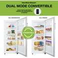Hamilton Beach,14 Cu. Ft. Upright Convertible Freezer/Fridge, HBFRF1494, White