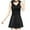 Black, variant on WREESH Plus Size Swimdress for Women One Piece Tummy Control Swimsuit - Modest Vintage Solid Color Bathing Suit with Skirt Black