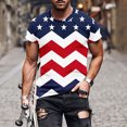 thumbnail image 2 of BiZtdJrK Men's Short Sleeve T Shirt Crew Neck Independence Day Patriotic Tops 4th of July America Flag Tshirts Casual Summer Loose Fit Basic Tee Flash Deals of the Day Multicolor M, 2 of 5
