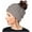 Gray, variant on Knit Hat, Ponytail Beanie Cap Outdoor Winter Stretch Cable Bun Knit Hat