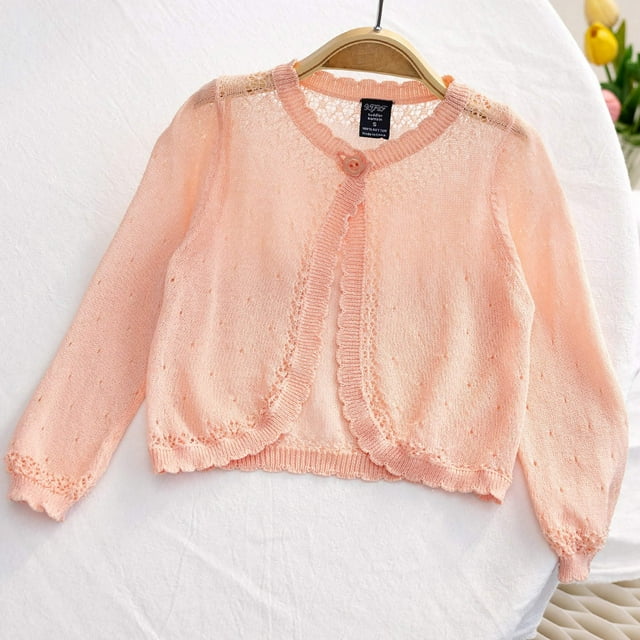 uublik Cardigan pour Enfants Manches Longues Uniformes Tricot Extérieur pour Enfants Rouge, Taille 3T-8