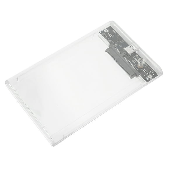 External Hard Drive Enclosure, 5Gbps Fast Transfer External Hard Drive Case 8TB Capacity Plug and Play Transparent  for 2.5 inch Hard Disk Less 9.5mm Thickness