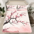 thumbnail image 2 of Manfei Cherry Blossoms Twin Sheet Sets 3pcs for Boys Girls,Pink Sakura Twin Fitted Sheet Microfiber,Japanese Style Breathable Flat Sheet,Luxury Bedroom Decor, 2 of 7