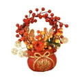 thumbnail image 2 of Bolso de mano para el Festival de Primavera, adorno de jarrón Feng Shui, maceta, foto decorativa Estilo C, 2 of 9