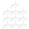 thumbnail image 1 of 10 perchas extra anchas de plástico para ropa, antideslizantes y gruesas., 1 of 4