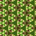 thumbnail image 1 of Ahgly Tapis d'Intérieur Lavable en Machine Carré Transitionnel Jaune-Vert, 5 Pieds Carré, 1 of 7