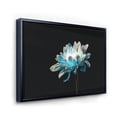 thumbnail image 3 of Designart 'Close Up Of White and Pure Blue Daisy Flower I' Traditional Framed Canvas Wall Art Print, 3 of 5
