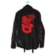 thumbnail image 1 of Chaqueta de Mezclilla con Estampado de Víbora y Estilo Hip-Hop, 1 of 3