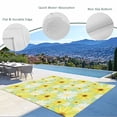 thumbnail image 3 of Farmhouse Daisy Outdoor Rug for Patio/Deck/Porch, Non-Slip Large Area Rug 5 x 7 Ft, Spring Watercolor Yellow White Floral Green Indoor Outdoor Rugs Washable Area Rugs, Camping Rug Carpet Runner, 3 of 8