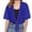 Blue, variant on Ediodpoh Summer Womens Casual Short Sleeve Thin Chiffon Cardigan for Women Elegant Shoulder Jacket Lightweight Brown XXL