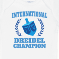 thumbnail image 4 of Inktastic Dreidel Champion Hanukkah with Blue Laurels Boys or Girls Baby Bodysuit, 4 of 5