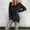 Black, variant on Sweaters for Women Pullover V Neck Lightweight Oversized Fuzzy Sweater Tops Long Sleeve Loose Cozy Fall Clothes Yellow M