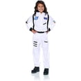 thumbnail image 2 of Underwraps White Astronaut Jumpsuit Uniform Costume Child Medium 6-8 Unisex, 2 of 3
