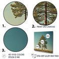 thumbnail image 3 of Designart "Pine'S Forest Perspective I" Tree Pine Floater Framed Wall Art Living Room, 3 of 5