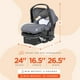thumbnail image 2 of Baby Trend EZ Lift 35 Plus Asiento de coche para bebé ergonómico y ligero orientado hacia atrás con base multiposición y funda acogedora, gris Magnolia, 2 of 5