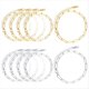 thumbnail image 1 of Kit de 10 Pulseras con Dijes, Cadena de Clip Chapada en de 18 Quilates, Pulseras Ajustables de Acero Inoxidable de 16 cm., 1 of 7