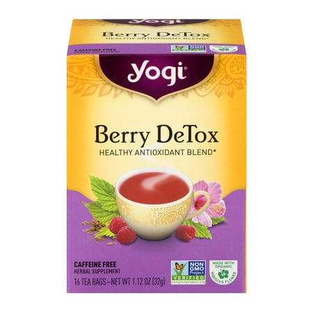 Yogi Detox Tea Bags, Berry, 16 Ct