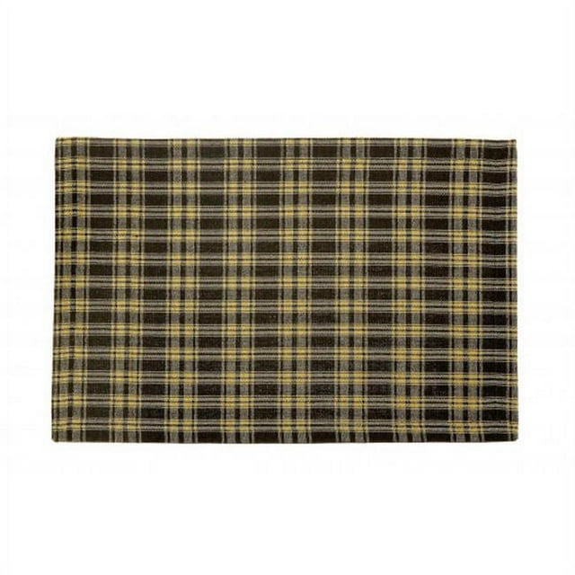 Mr. MJs Trading AG-01272S-4 19 in. Ribbed Placemats, Salt Pepper - Set of 4