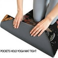 thumbnail image 3 of Black Sun Moon Mushroom Pattern Hot Yoga Mat Towel Non Slip for Hot Yoga - Quick-Drying Yoga Mat Cover with 4 Corner Pockets with Travel Bag - Hot Yoga Towel Non Slip 74"x26", 3 of 6