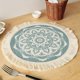 thumbnail image 4 of Placemat Cotton Polyester Round Soft Comfortable Woven Placemat with Tassels for Kitchen Decor A S, 4 of 4