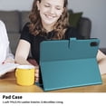 thumbnail image 6 of for Honor Pad X9 2024/Honor Pad X8A 11 inch Case, Rhombus Pattern Multiple Viewing Angles Stand Slim Folio Cover (Green), 6 of 6