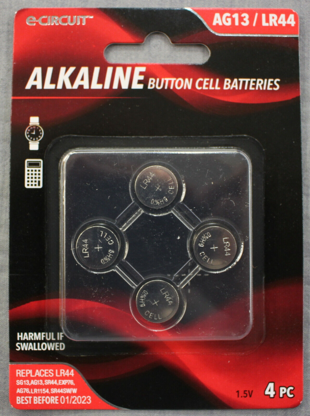 ECircuit AG13 LR44 (4) Batteries Alkaline Button Cell Batteries Best