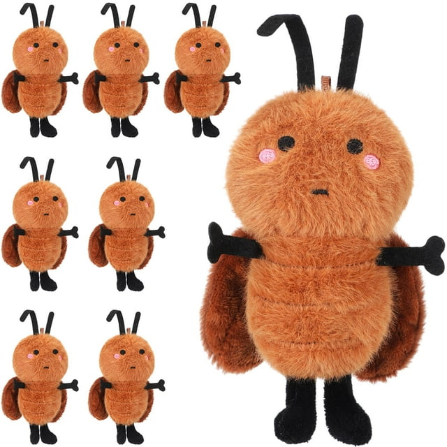 Set de 8 Peluches de Cucaracha HyDren de 20 cm Suaves