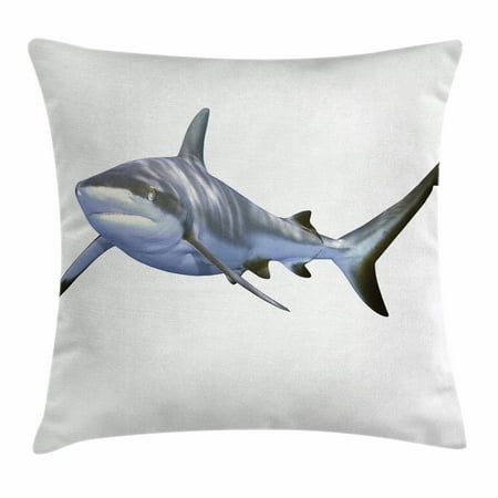 Shark Throw Pillow Cushion Cover A Large Reef Shark Swimming Unique Shark Decorative Pillow Shark Throw Pillow Cushion Cover A Large Reef Shark Swimming Unique Shark Decorative Pillow