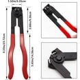 thumbnail image 2 of CV Boot Clamp Plier with 10PCS 304 Stainless Steel Crimp Bands, 5PCS Small and 5PCS Large Universal Adjustable Drive Shaft Drive Shaft Joint Boot Crimp Clamps for Most Cars, 2 of 6