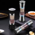 thumbnail image 5 of Zhouba Stainless Steel Salt Grinder Adjustable Coarseness Double Head 2 In 1 Grinder For Seasoning, 5 of 5