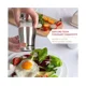 thumbnail image 4 of Salero y pimentero de acero inoxidable con fondo de cristal, accesorios de cocina modernos - Acero inoxidable, 4 of 5