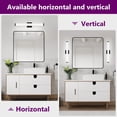thumbnail image 5 of GCGAFUL 24.8" Bathroom Vanity Light, 6000K Modern Black Dimmable LED Mirror Lamp with Acrylic Body, Horizontal/Vertical Mounting (ETL Certificated), 5 of 8