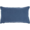 thumbnail image 2 of Mina Victory Life Styles 12x21" Cotton Tufted Welcome Throw Pillow in Blue, 2 of 4