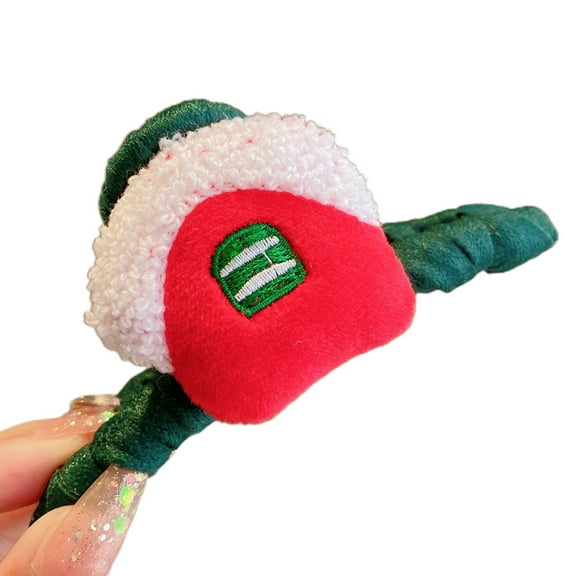 JZROCKER Santa Claus Hair Claw Clips Non-Slip Snowman Hair Jaw Clip Christmas Barrette