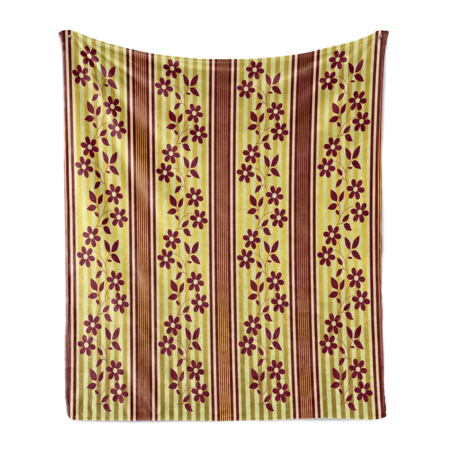 Cozy Plush for Indoor and Outdoor Use Ambesonne Floral Soft Flannel Fleece Throw Blanket Red Flourishing Spring Flowers on Vertical Striped Background Romantic Artwork Burgundy Yellow 50 x 60 Cozy Plush for Indoor and Outdoor Use Ambesonne Floral Soft Flannel Fleece Throw Blanket Red Flourishing Spring Flowers on Vertical Striped Background Romantic Artwork Burgundy Yellow 50 x 60