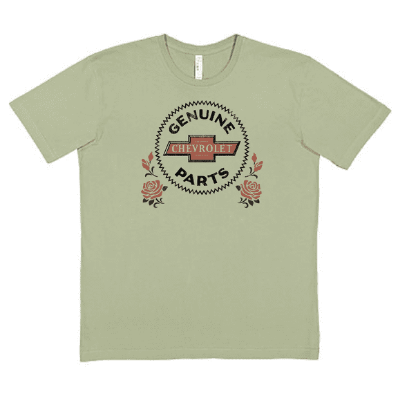 Chevrolet Rose Graphic T Shirt - Sage L