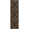 thumbnail image 4 of SAFAVIEH Martha Stewart Knot Geometric Wool Area Rug, Chocolate Truffle, 5' x 8', 4 of 8