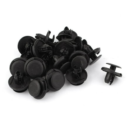 Uxcell 8mmx10mmx19mm Black Plastic Splash Guard Fastener Rivet Clips (Best Rivets For Plastic)