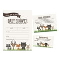 thumbnail image 1 of Inkdotpot Set Of 30Jungle Animals Baby Shower Invitations-Diaper Raffle Tickets And Baby Shower Book Request Cards Gender Neutral Invites Its A Boy Its A Girl, 1 of 8