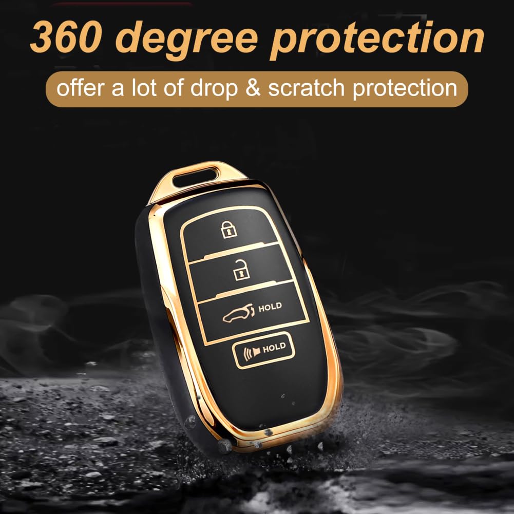 Key Fob Cover for Toyota Crown Corolla Cross Grand Highlander Land Cruise Prius Sequoia Tundra Venza