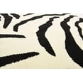 thumbnail image 5 of Unique Loom Wildlife Collection Animal Inspired with Zebra Design Area Rug, 4 ft x 4 ft, Ivory/Black, 5 of 5