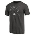 thumbnail image 2 of Men's Black Arizona Wildcats Quad Tri-Blend T-Shirt, 2 of 3