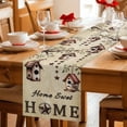 thumbnail image 5 of Sweet Home Table Runner - 70 Inch Long Western Stars Bird Houses Country Vintage Cotton and Linen Blended Dress Scarves Farmhouse Table Runner for Kitchen Dining, Coffee Table, 13" x 70", 5 of 8